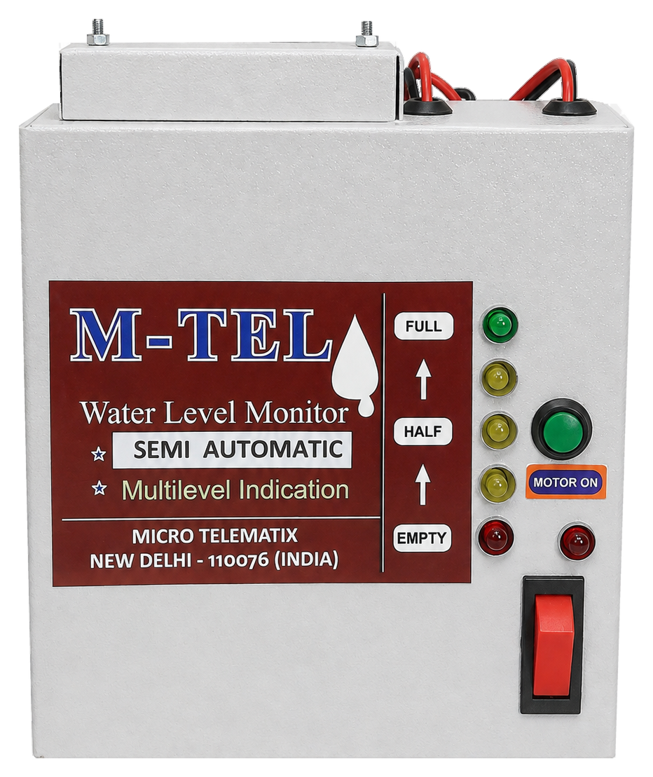 Semi-automatic water level controller
